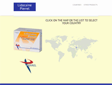 Tablet Screenshot of lidocaine-pierrel.com